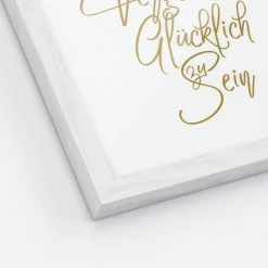 Gerahmtes Bild GLÜCKLICH SEIN
