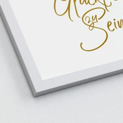 Gerahmtes Bild GLÜCKLICH SEIN