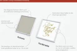 Gerahmtes Bild GLÜCKLICH SEIN