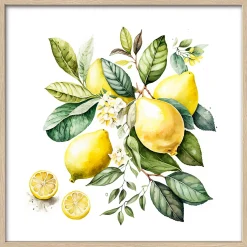 Gerahmtes Bild LEMONS I