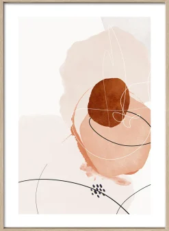 Gerahmtes Bild LINE AND SHAPES