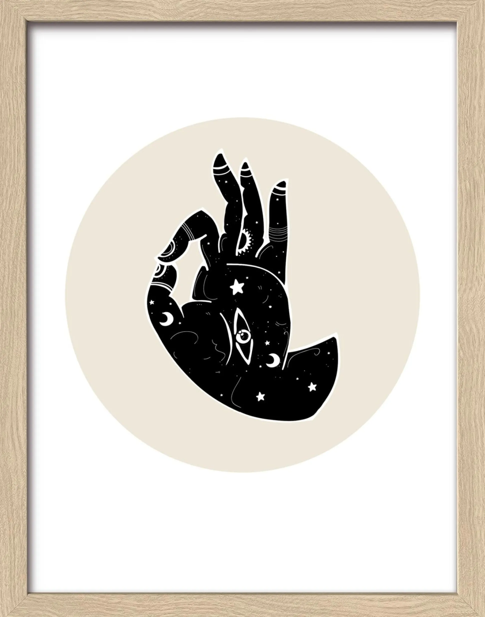 Gerahmtes Bild NAMASTE