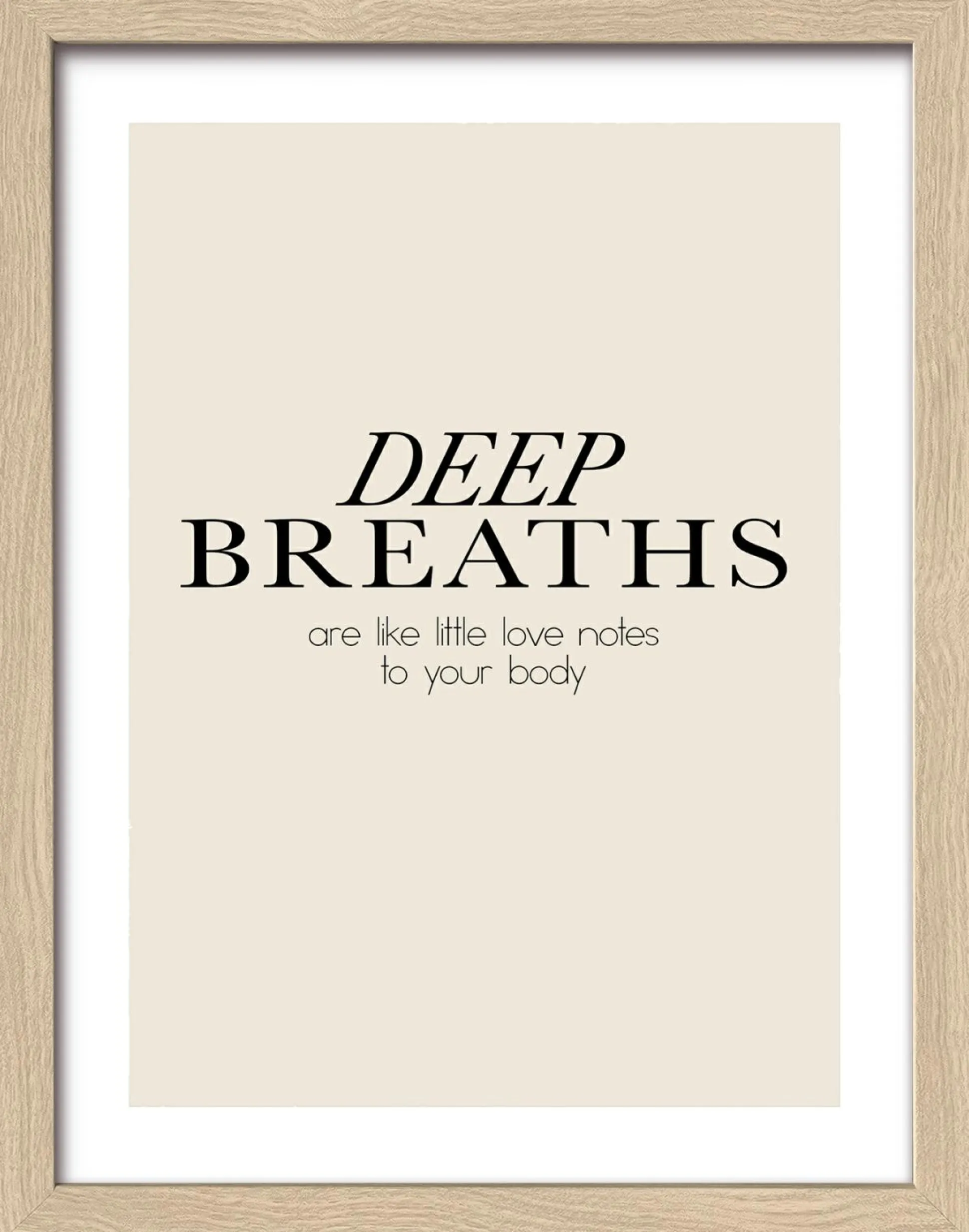 Gerahmtes Bild NAMASTE