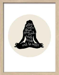 Gerahmtes Bild NAMASTE