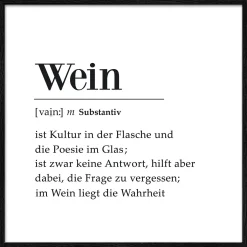 Gerahmtes Bild ROTWEIN