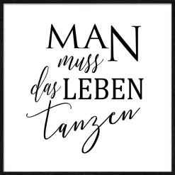 Gerahmtes Bild TANZEN