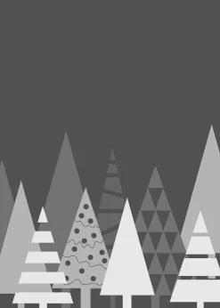 Geschirrtuch XMAS Tannenbäume