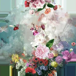 Glasbild BAROQUE FLOWER MIX I