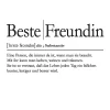 Glasbild BESTE FREUNDIN