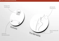 Glasbild FACE LINES II