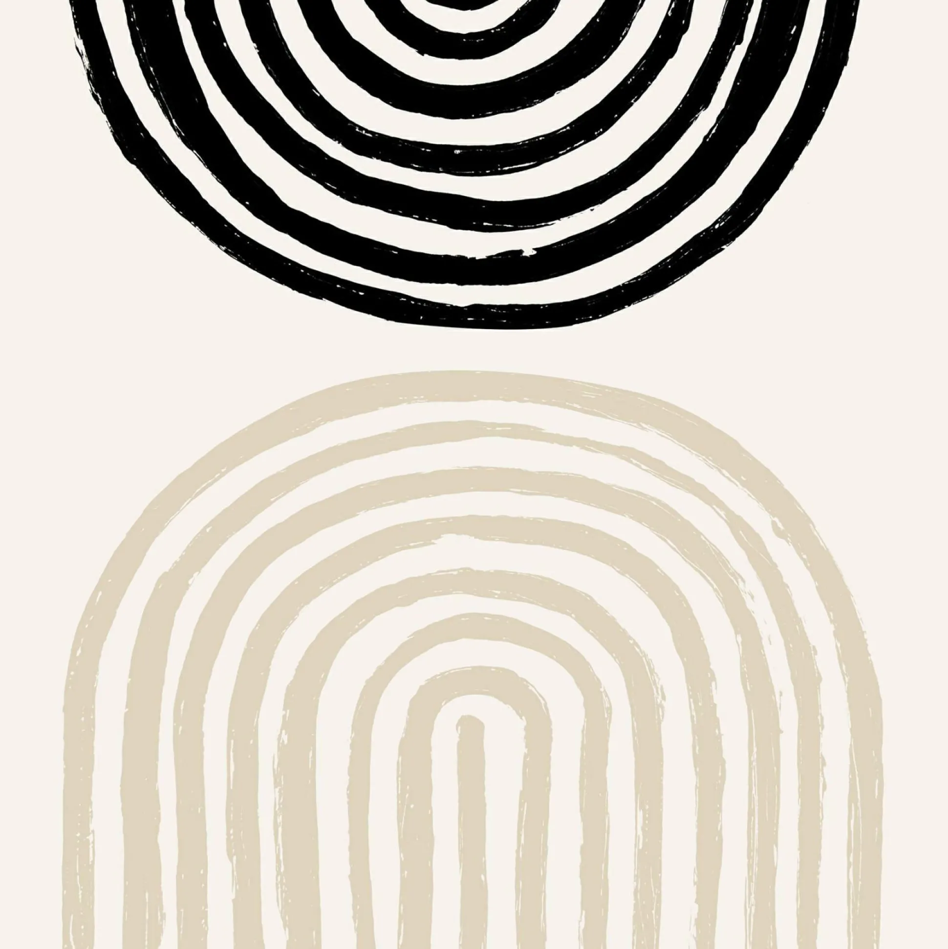 Glasbild GEOMETRIC SHAPES II