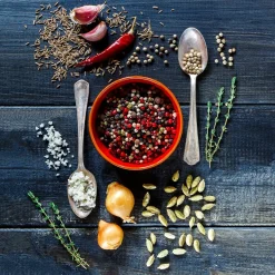 Glasbild GEWÜRZKREATION I