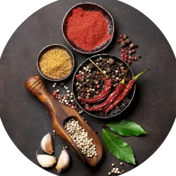 Glasbild GEWÜRZKREATION III