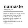 Glasbild NAMASTE II