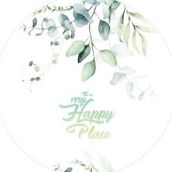 Glasbild WATERCOLOURED LEAVES