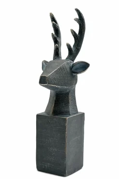 Hirschkopf auf Sockel