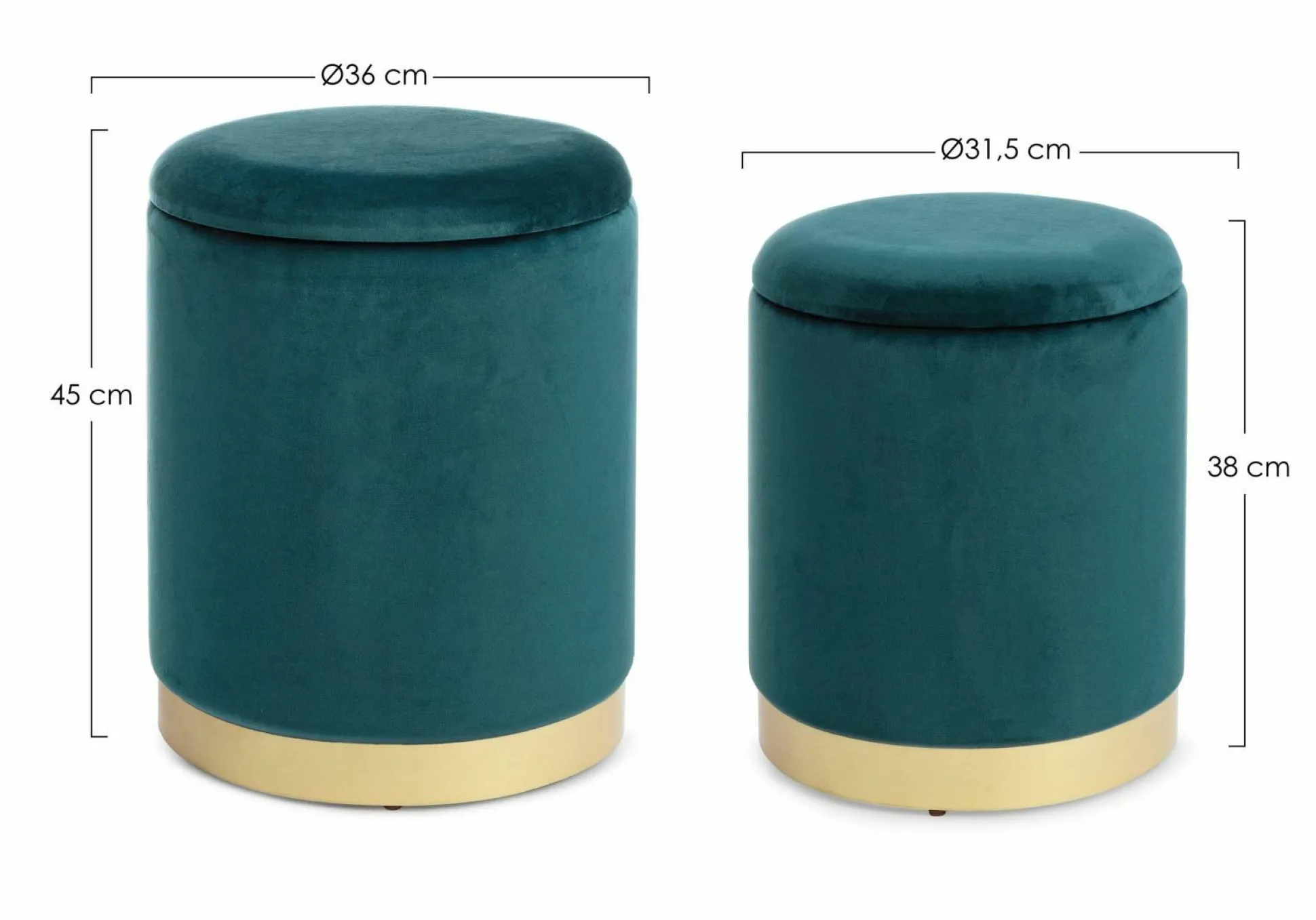 Hocker POLINA 2er Set