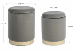 Hocker POLINA 2er Set