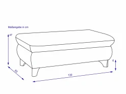 Hocker SYSTEMPOLSTER XXL MARLA