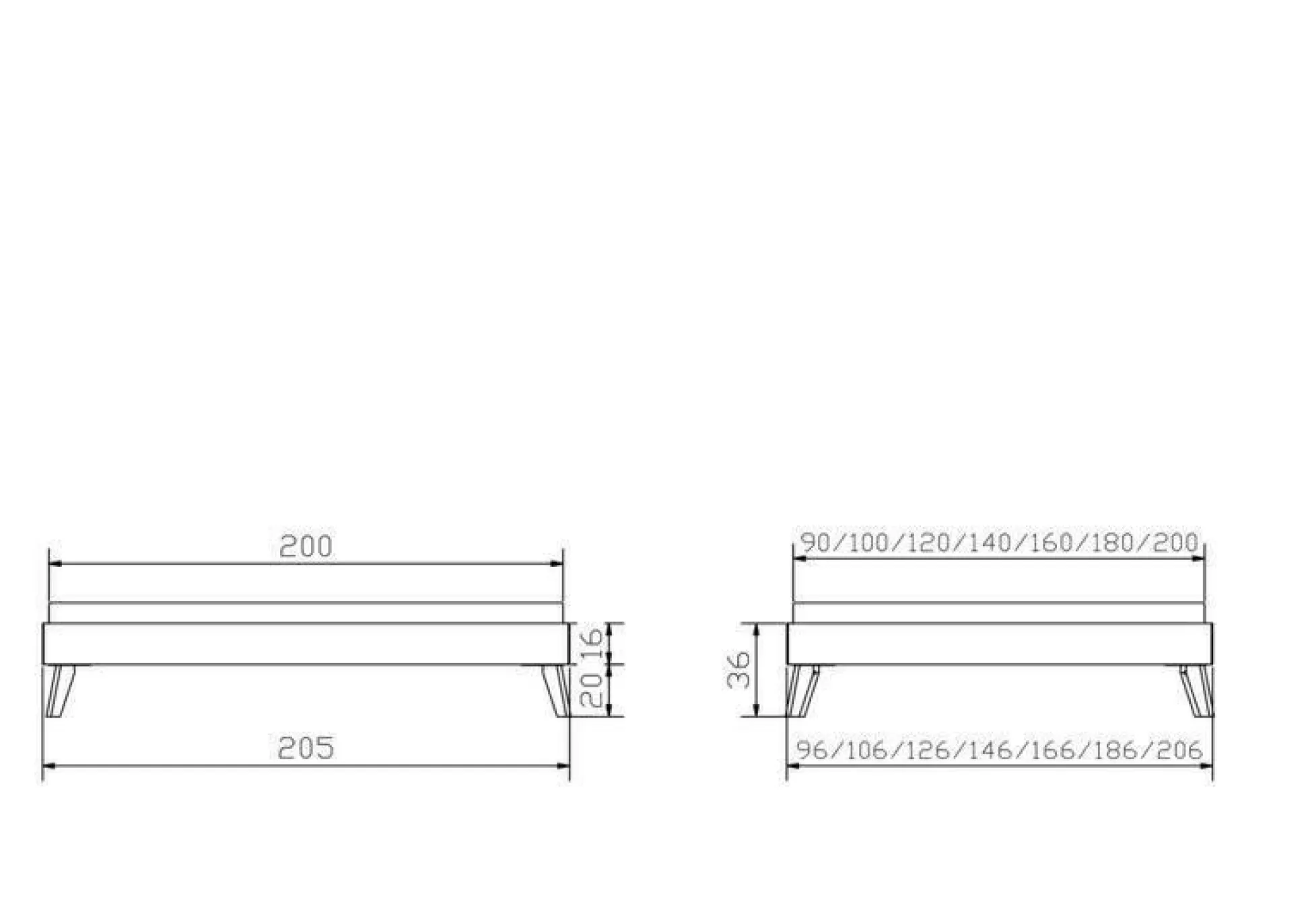 Holzbett HASENA CALVARI