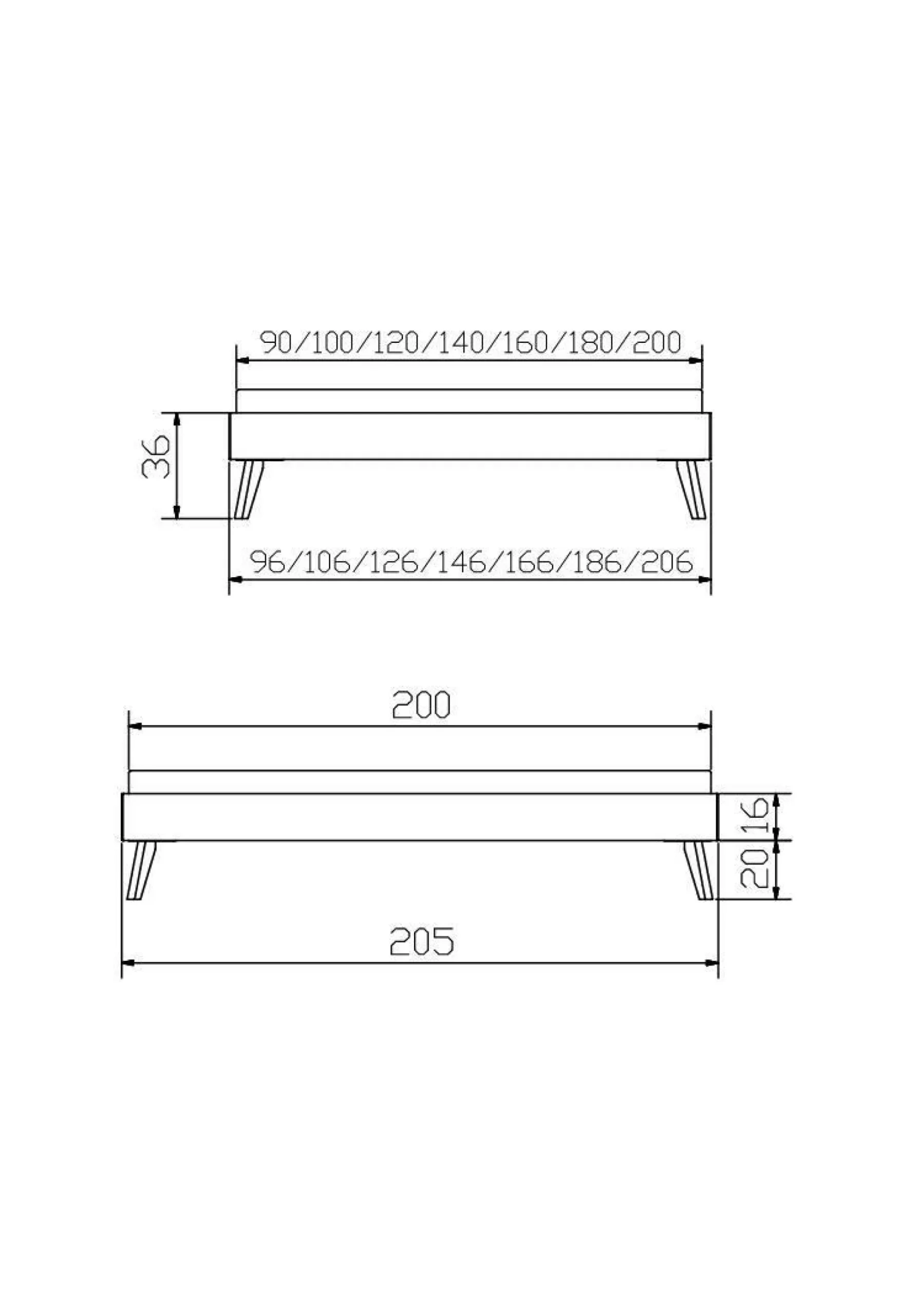 Holzbett HASENA CALVARI
