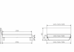 Holzbett HASENA CLYO