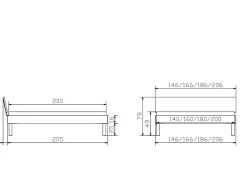 Holzbett HASENA LODI