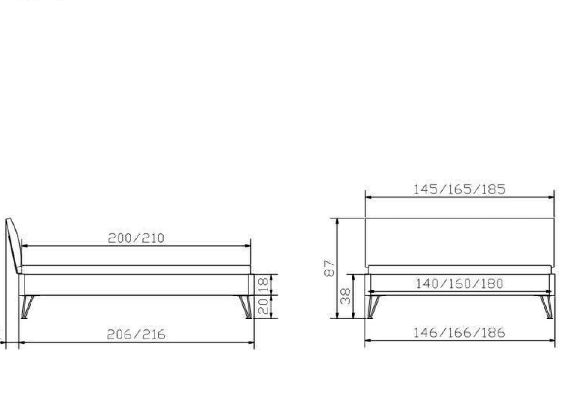Holzbett HASENA LUGANO