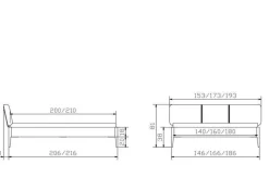 Holzbett HASENA PIENZA