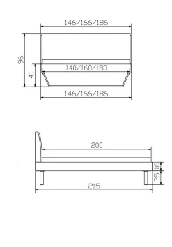 Holzbett HASENA PIETRO