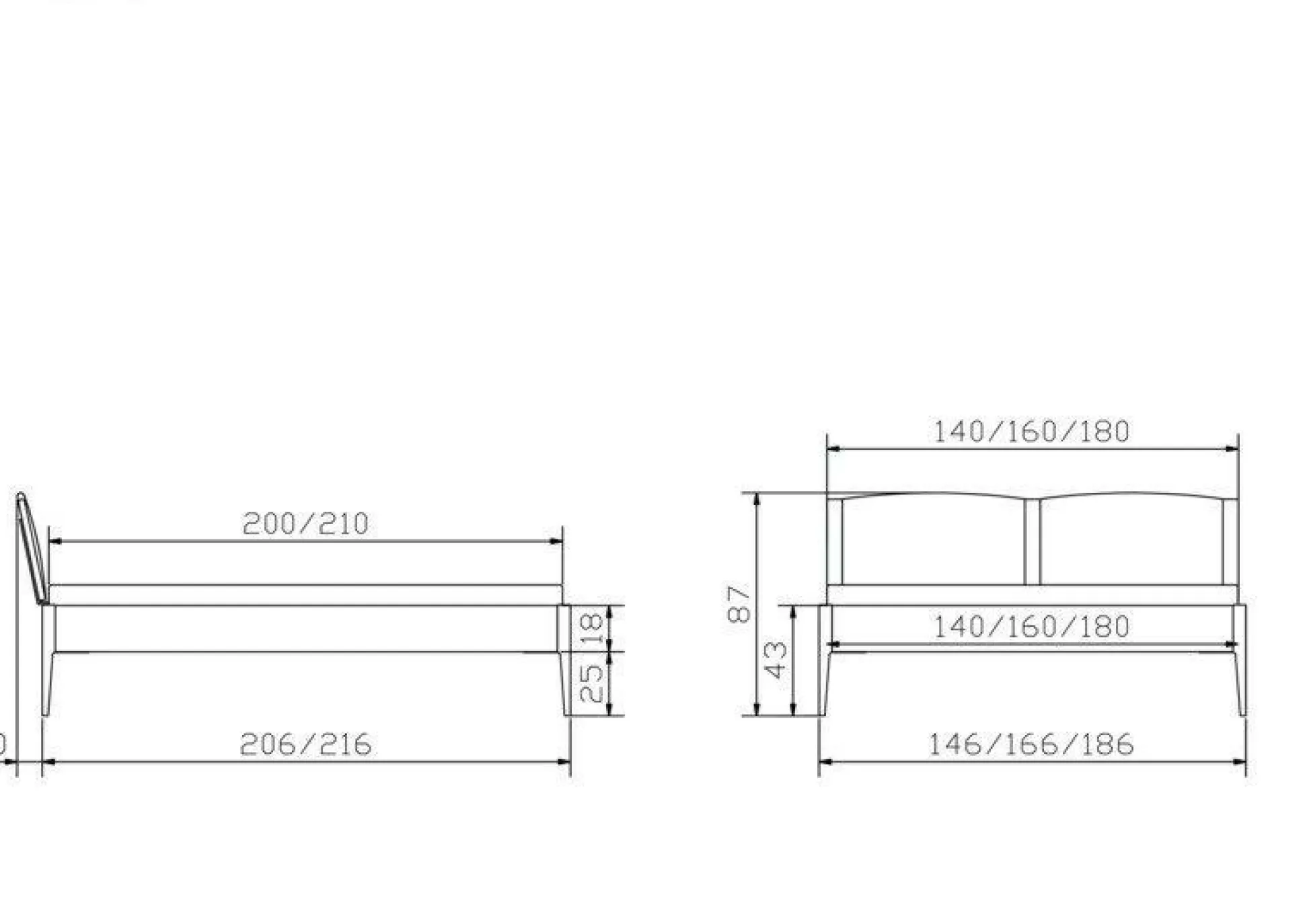 Holzbett HASENA PISTOIA