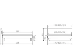 Holzbett HASENA SARIANO