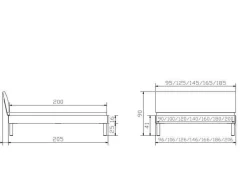 Holzbett HASENA SONDRIO