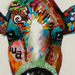 Keilrahmenbild BUNTE KUH