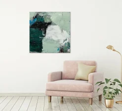 Keilrahmenbild FRISCHES TÜRKIS