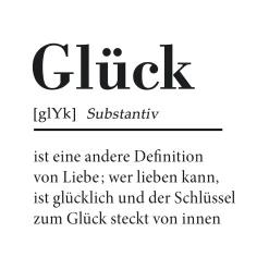 Keilrahmenbild GLÜCK