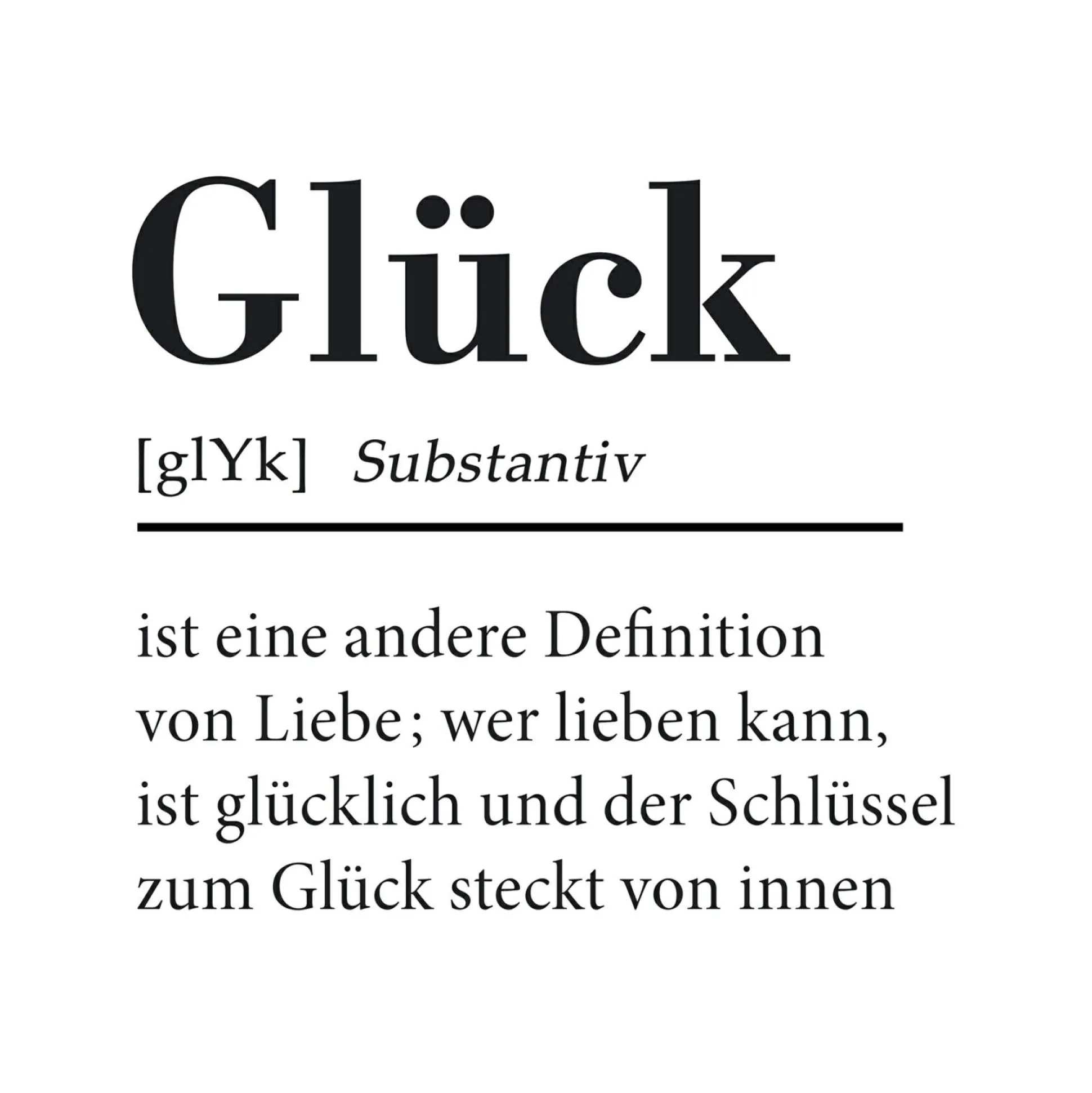 Keilrahmenbild GLÜCK