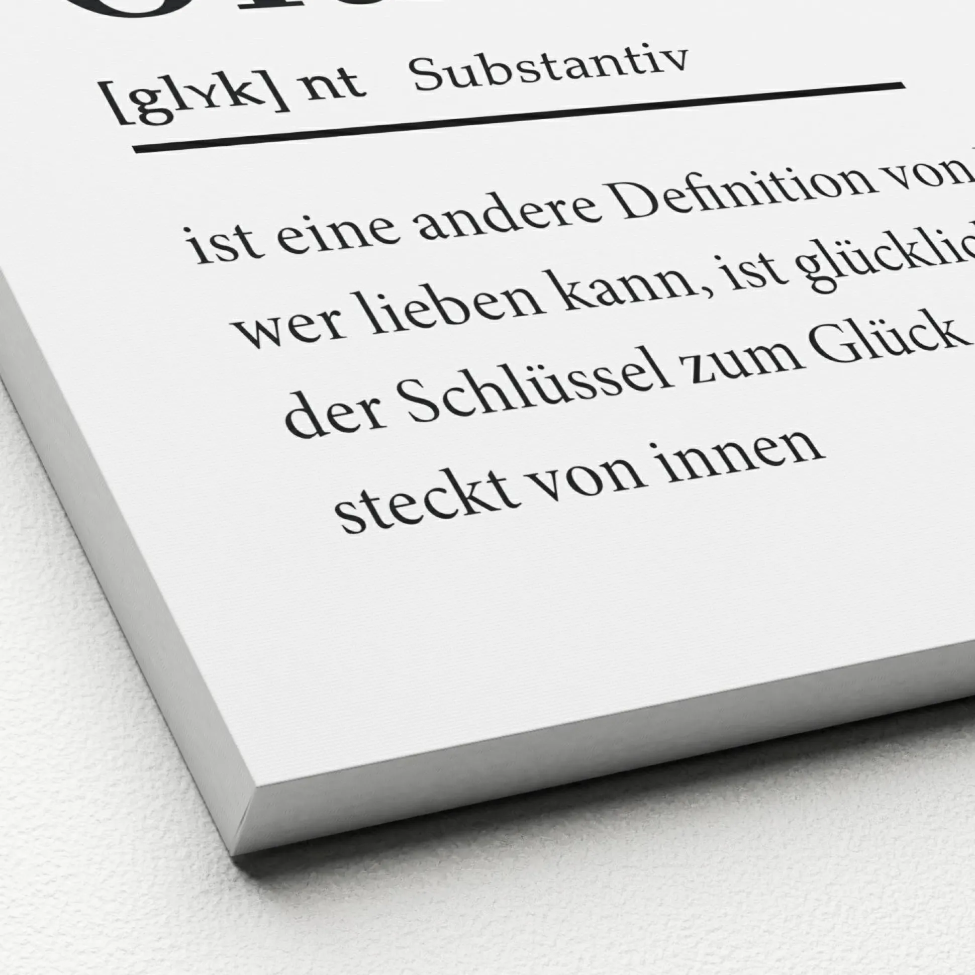 Keilrahmenbild GLÜCK