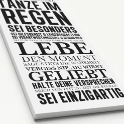 Keilrahmenbild HAUSORDNUNG I