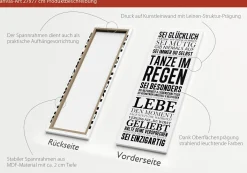 Keilrahmenbild HAUSORDNUNG I