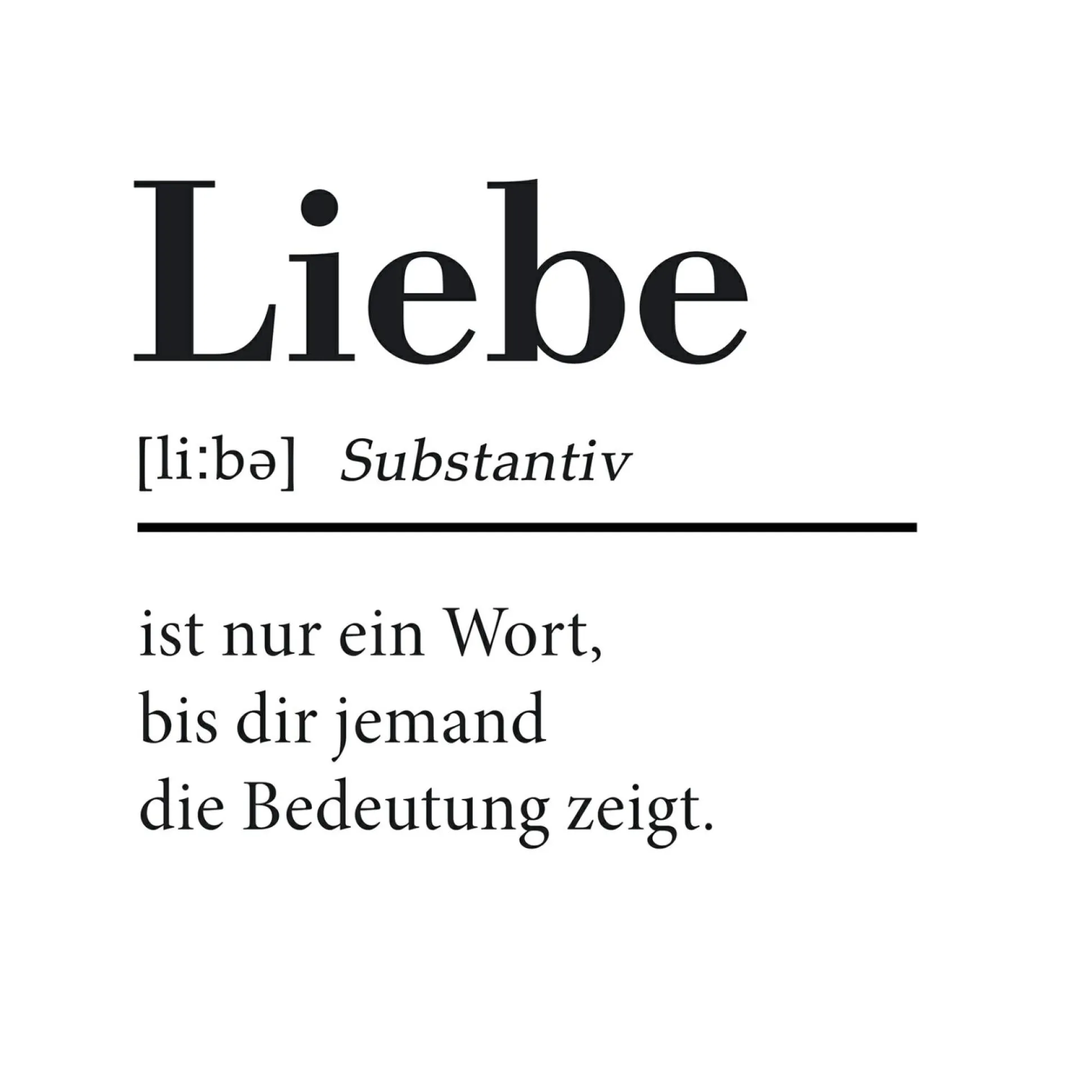 Keilrahmenbild LIEBE