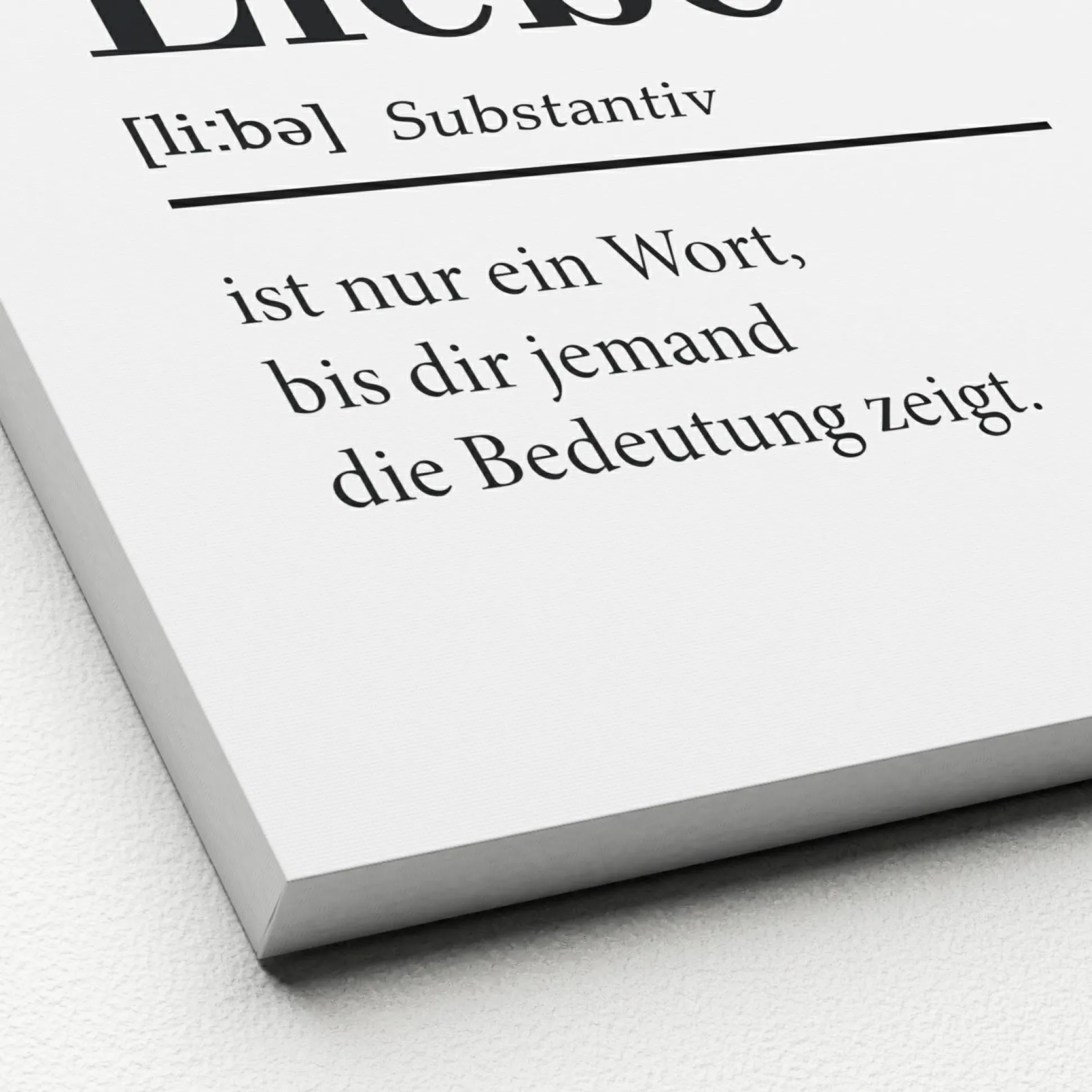 Keilrahmenbild LIEBE