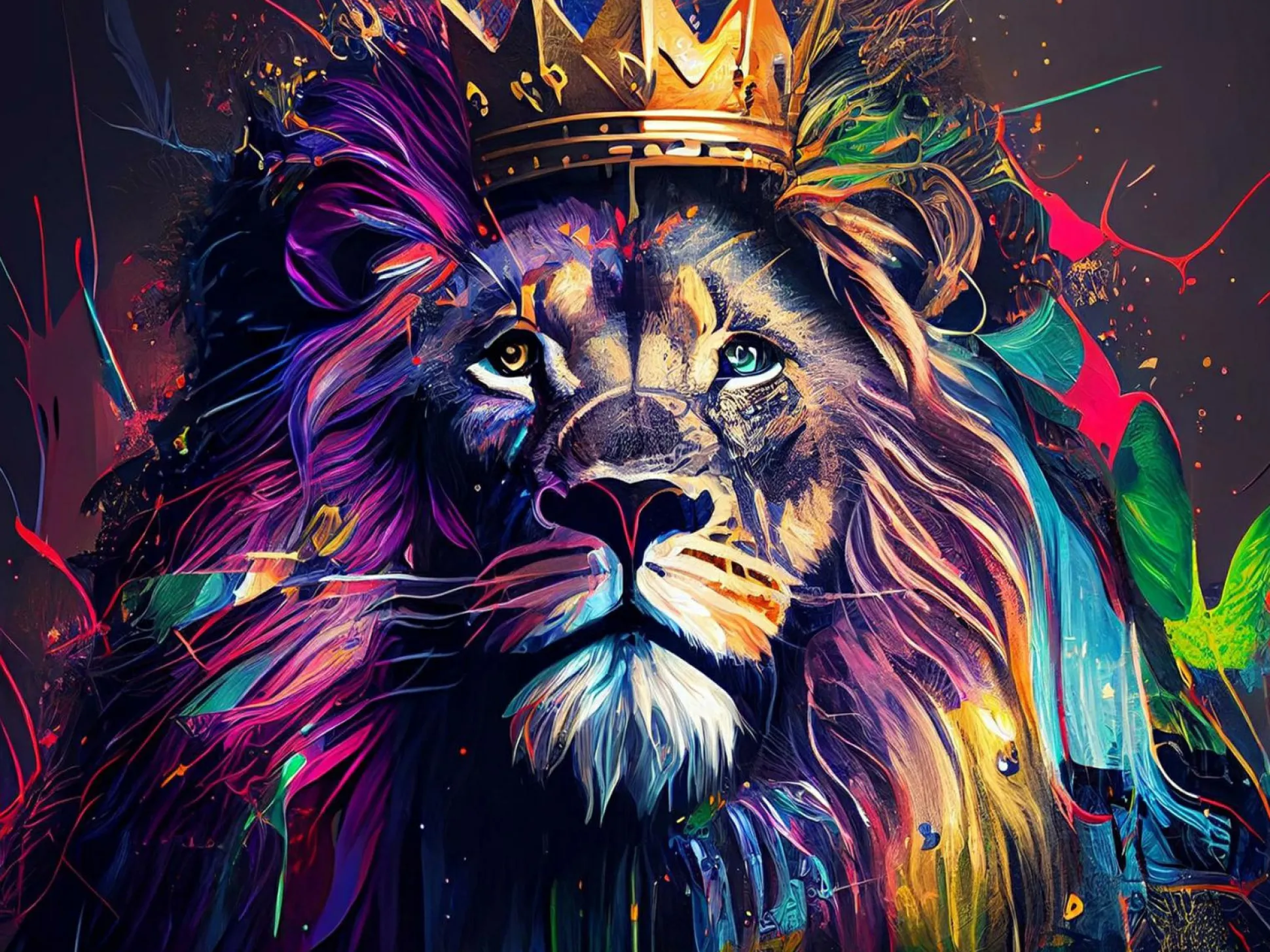 Keilrahmenbild LION KING II