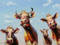 Keilrahmenbild LUSTIGE KÜHE