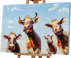 Keilrahmenbild LUSTIGE KÜHE