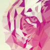 Keilrahmenbild POLYGONAL TIGER