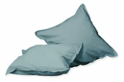 Kissenbezug Renforcé grau-grün