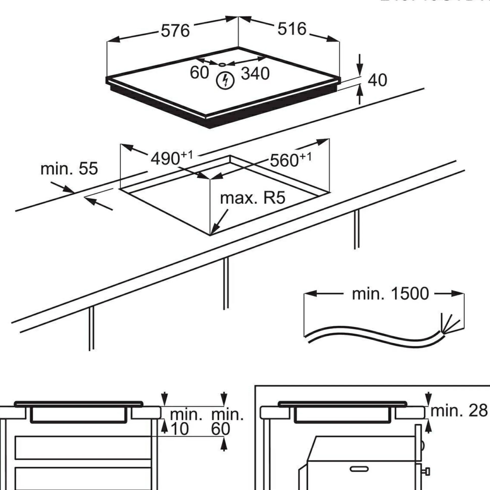 Kochfeld AEG HK624000XB