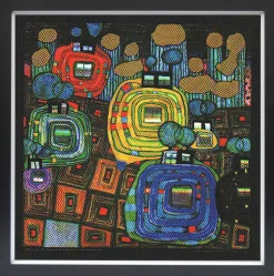 Kunstdruck HUNDERTWASSER