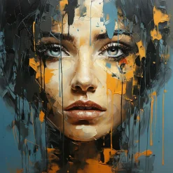 Leinwandbild BLUE EYE GIRL